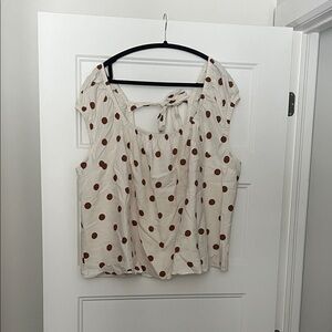 Penningtons Ivory Top with Chocolate Dots